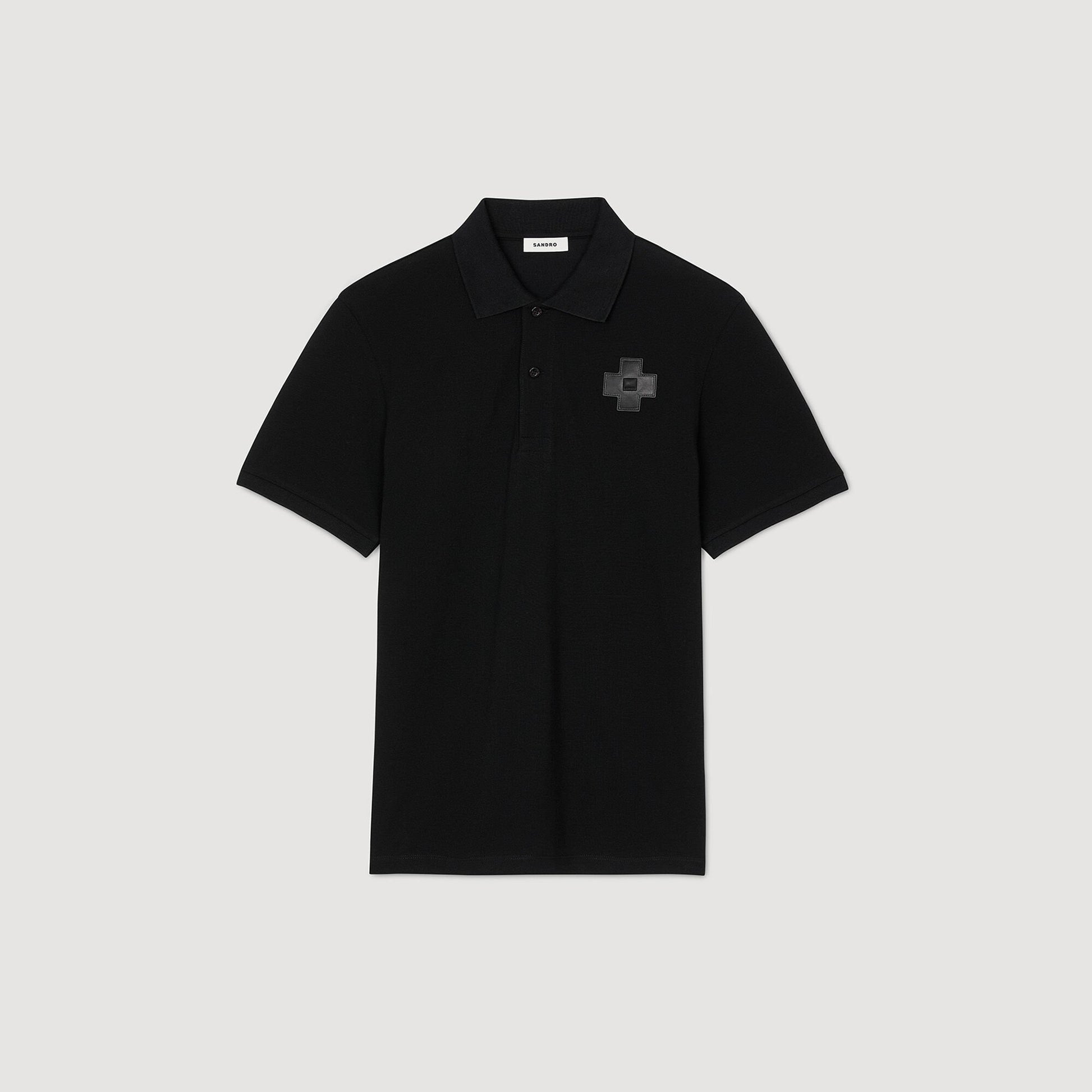 Sandro Cotton polo shirt Black