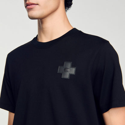 Sandro Cross T-shirt Black