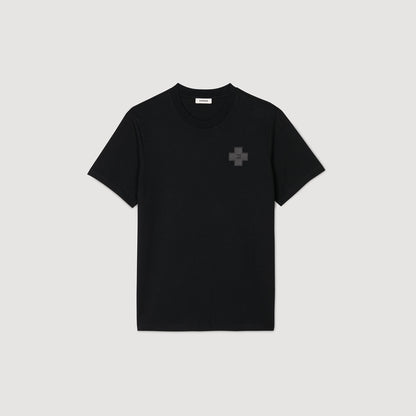 Sandro Cross T-shirt Black