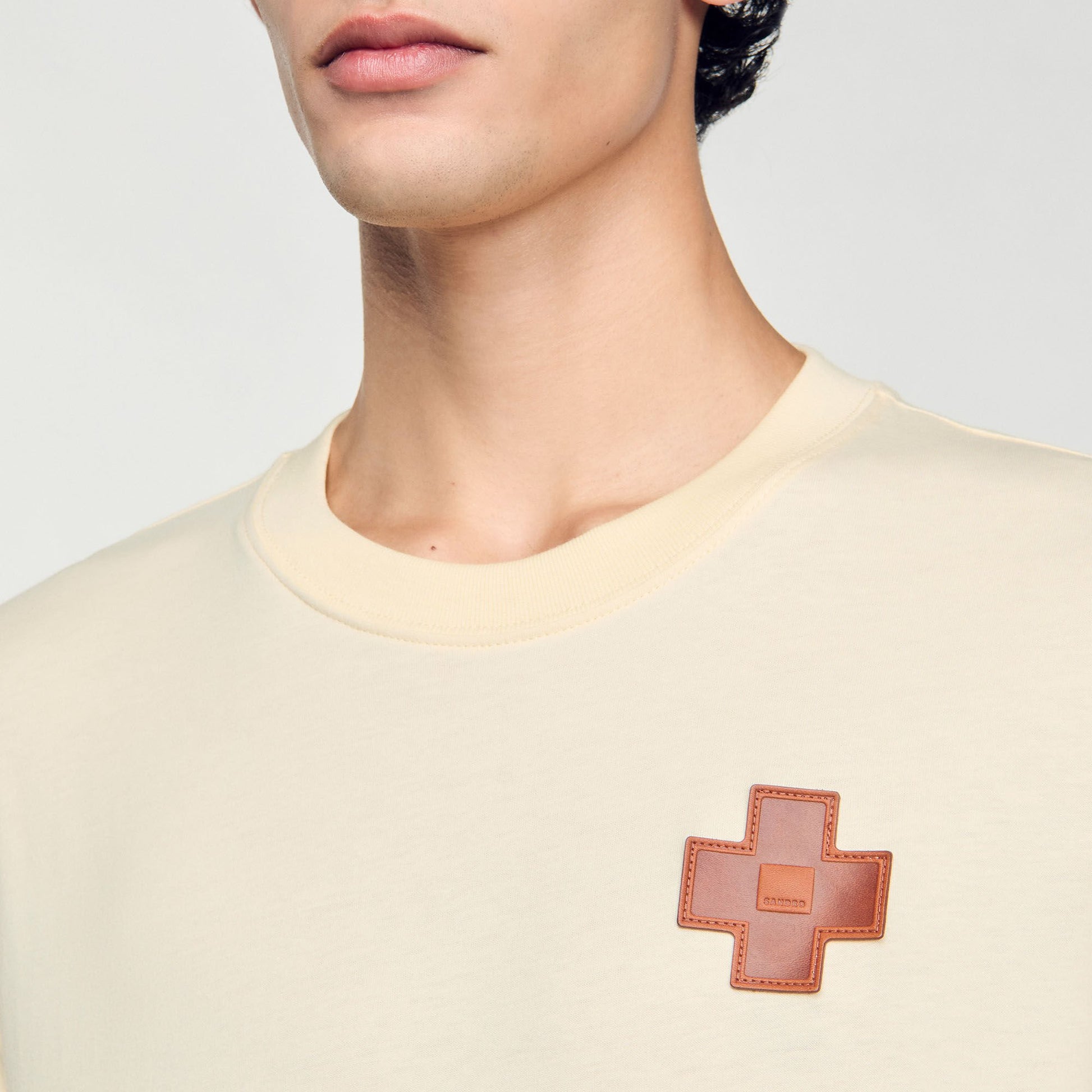Sandro Cross T-shirt Oats
