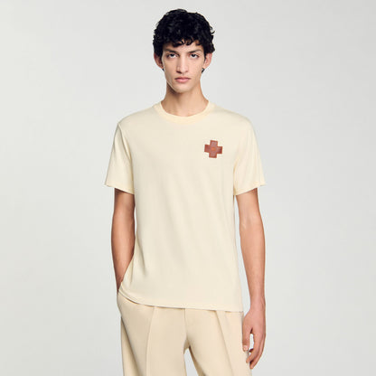 Sandro Cross T-shirt Oats