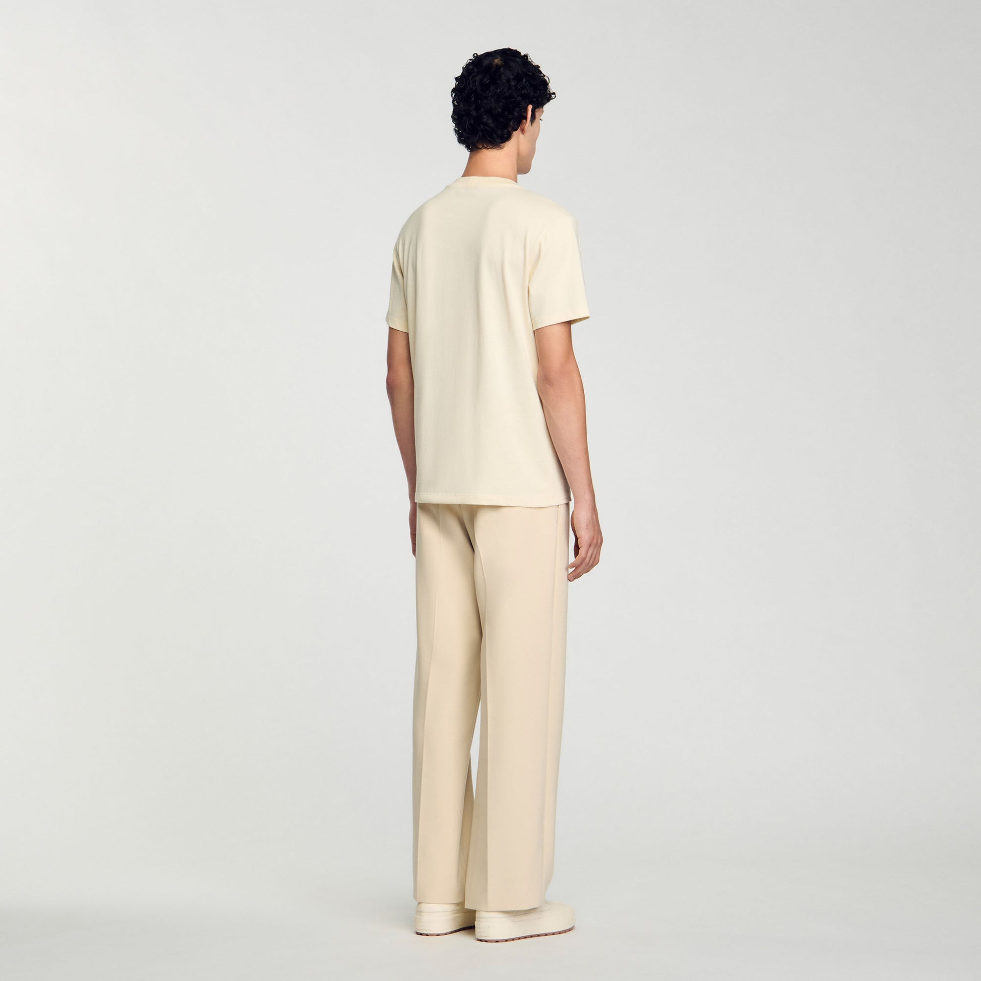 Sandro Cross T-shirt Oats