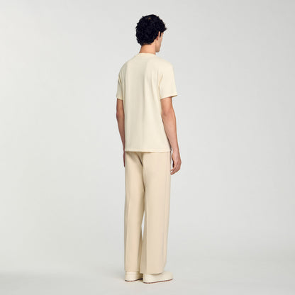Sandro Cross T-shirt Oats