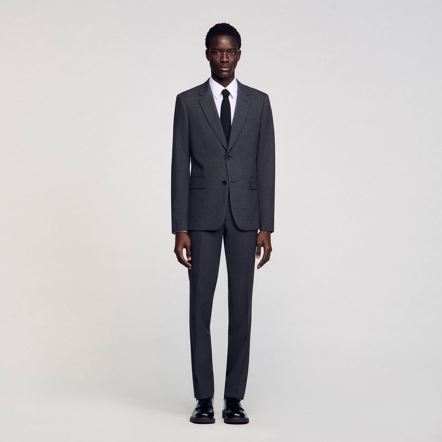 Sandro Wool suit jacket Mocked Grey