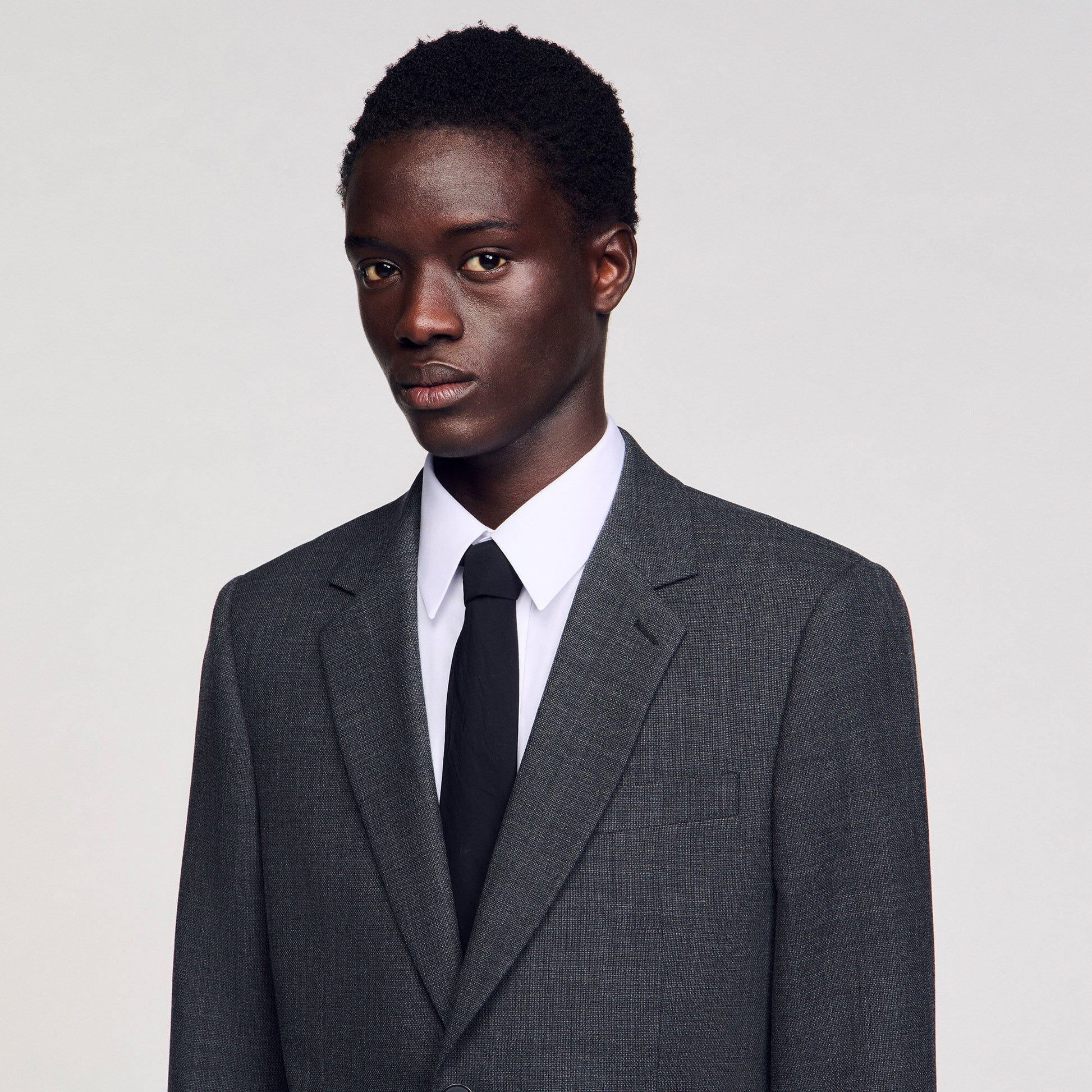 Sandro Wool suit jacket Mocked Grey