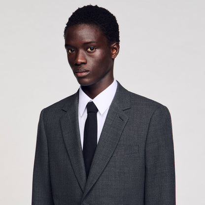 Sandro Wool suit jacket Mocked Grey