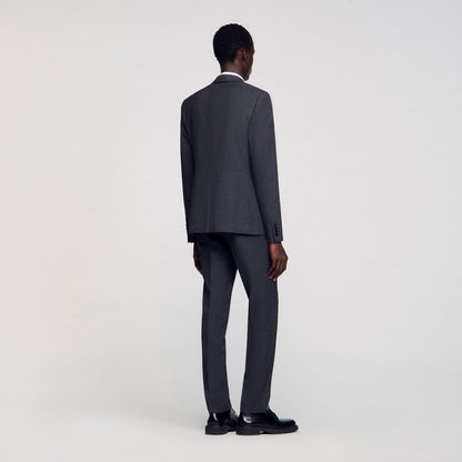 Sandro Wool suit jacket Mocked Grey