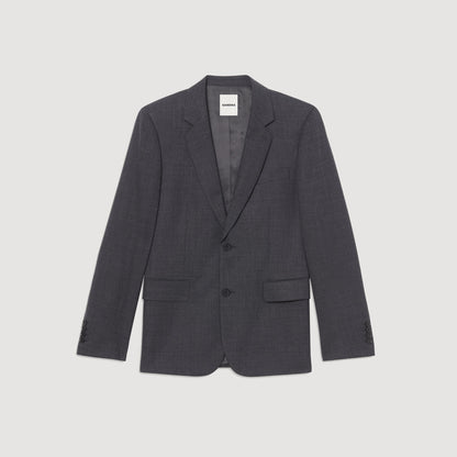 Sandro Wool suit jacket Mocked Grey