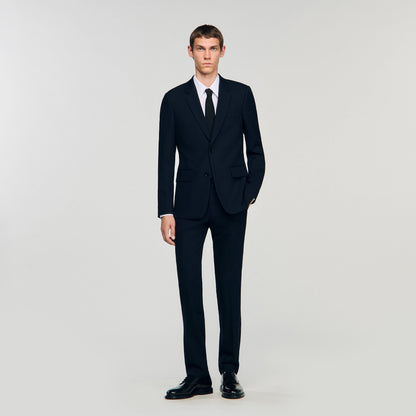 Sandro Wool suit jacket Navy Blue