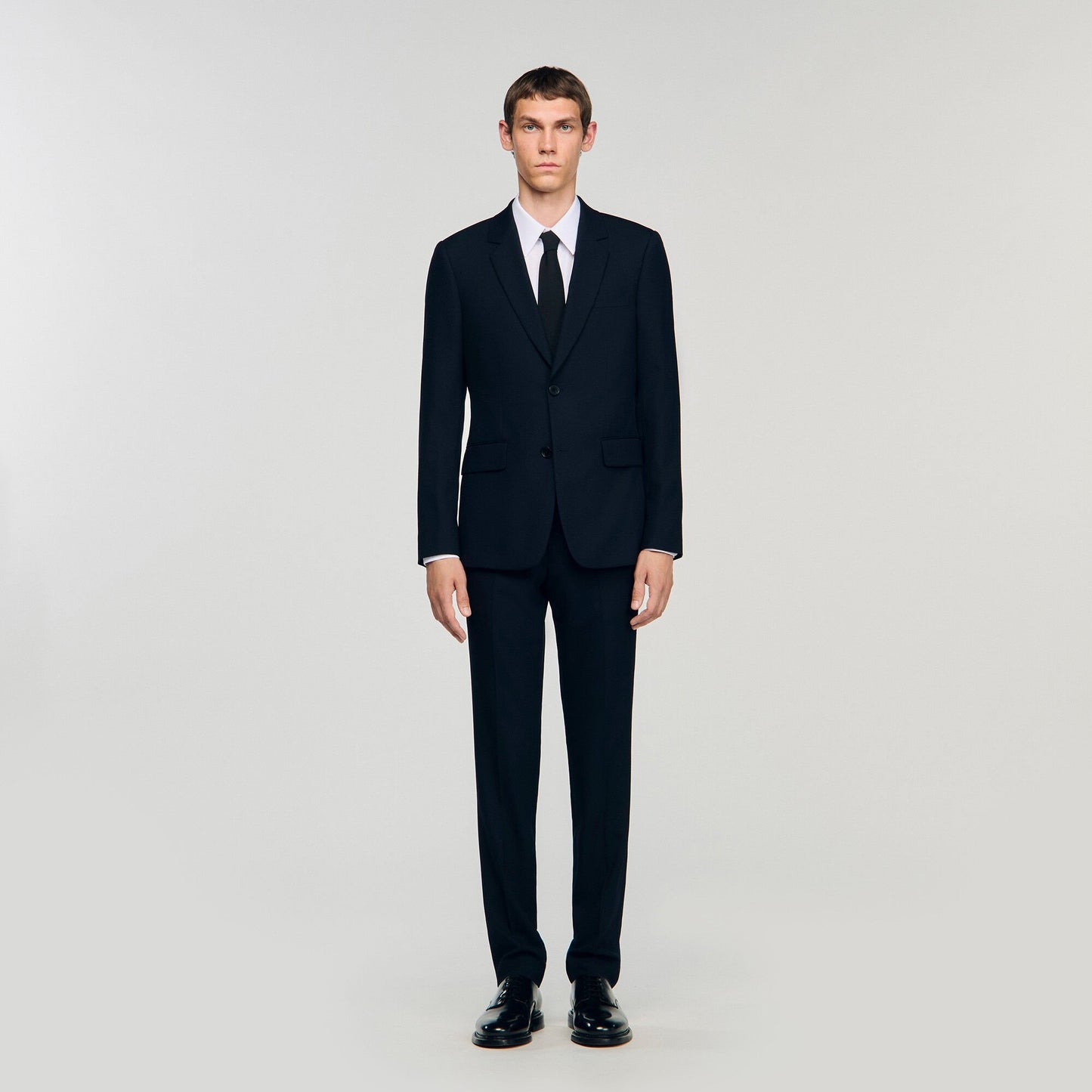 Sandro Wool suit jacket Navy Blue