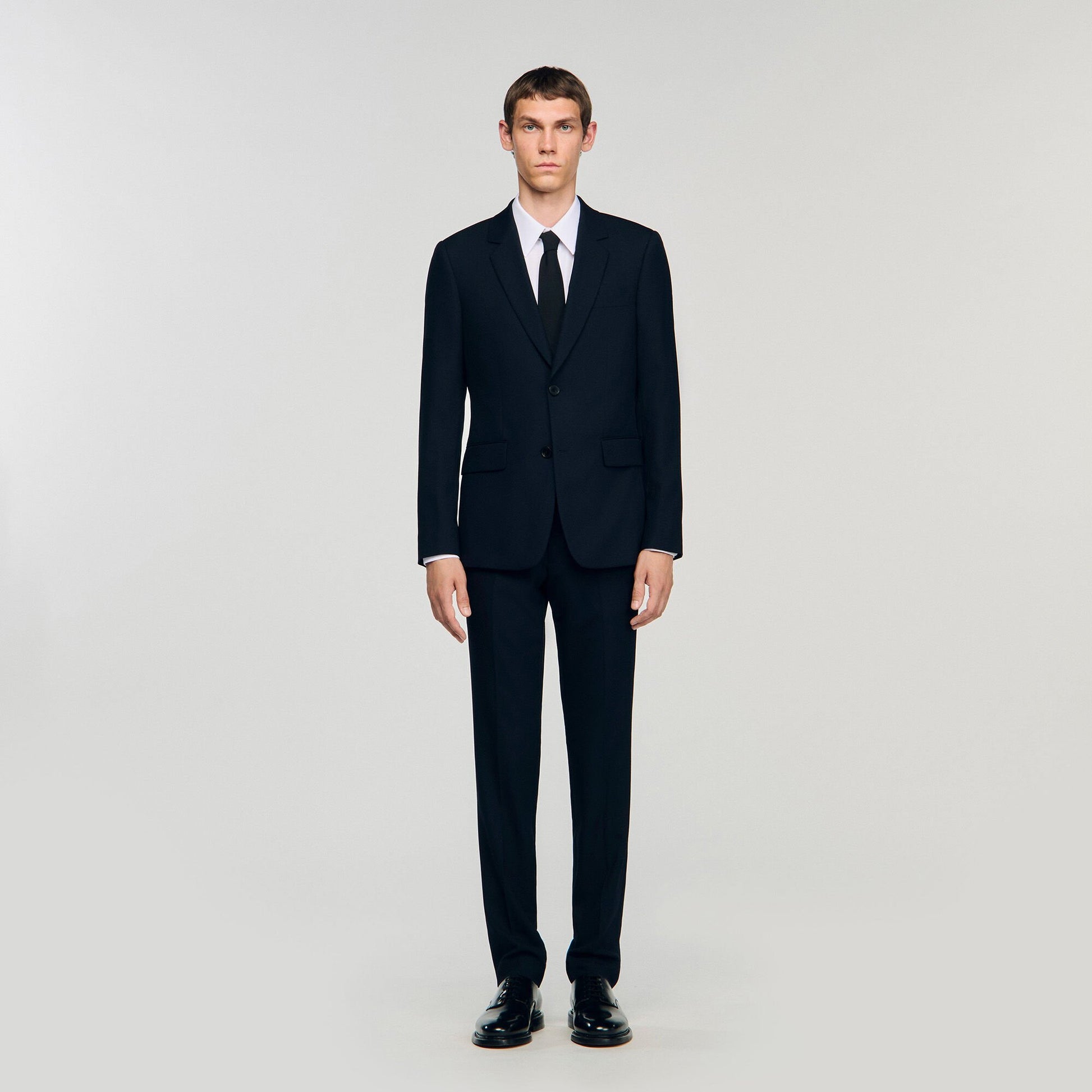 Sandro Wool suit jacket Navy Blue