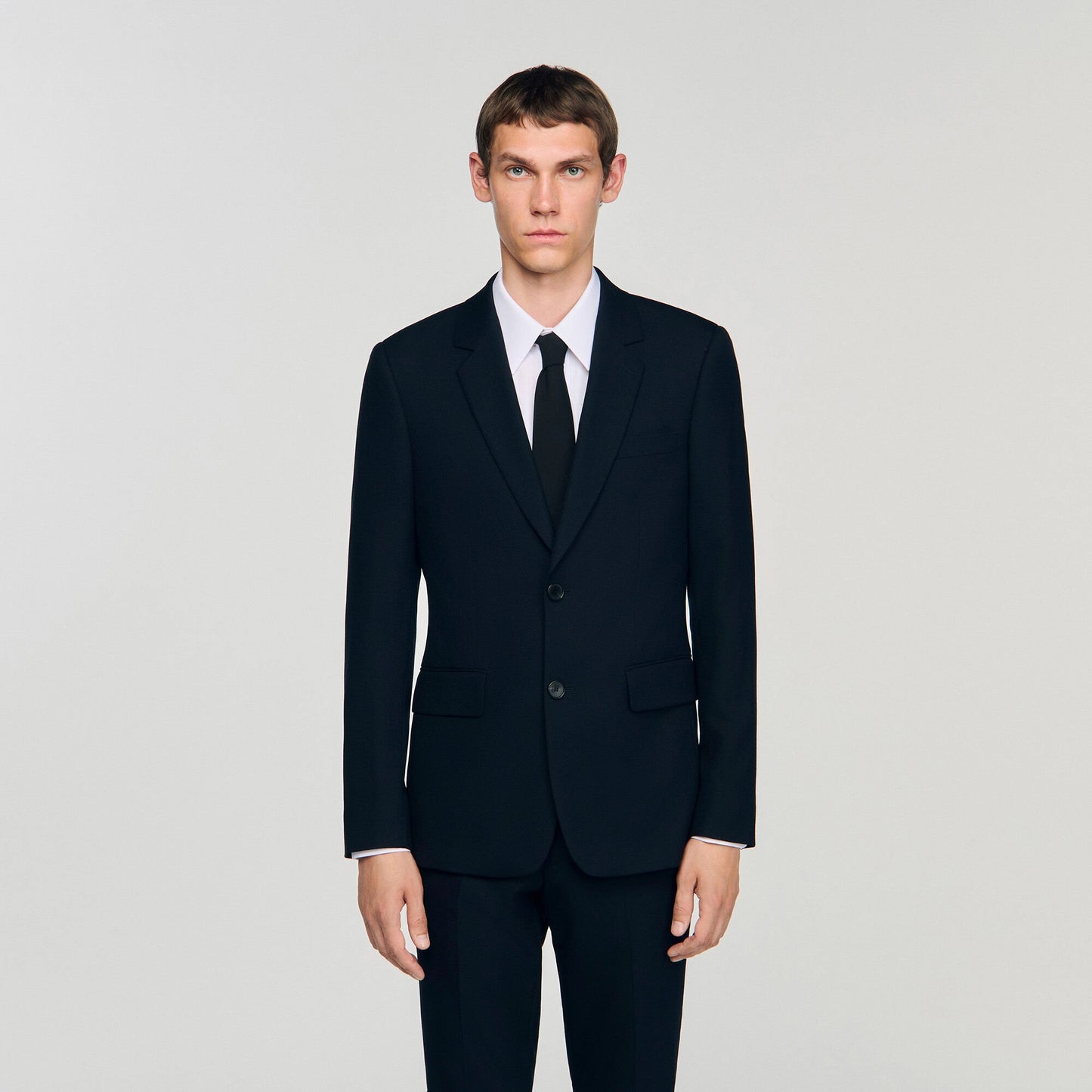 Sandro Wool suit jacket Navy Blue