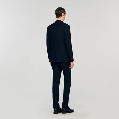Sandro Wool suit jacket Navy Blue