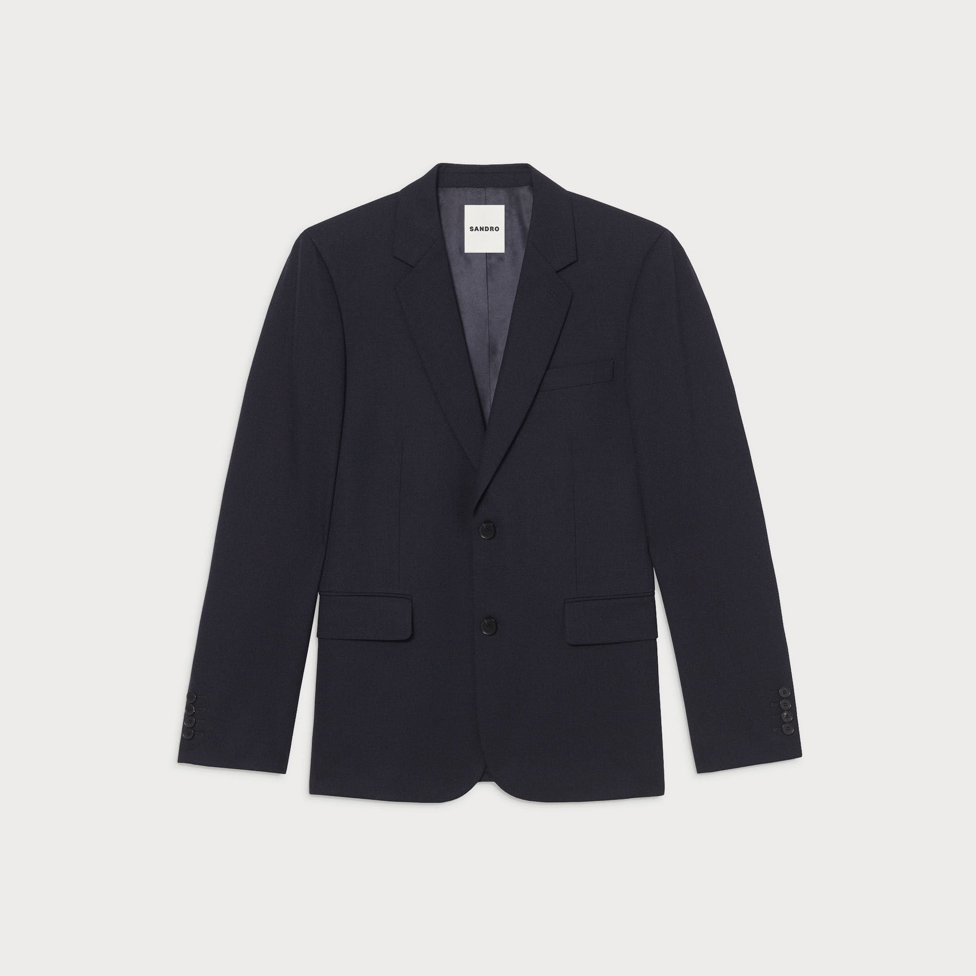 Sandro Wool suit jacket Navy Blue
