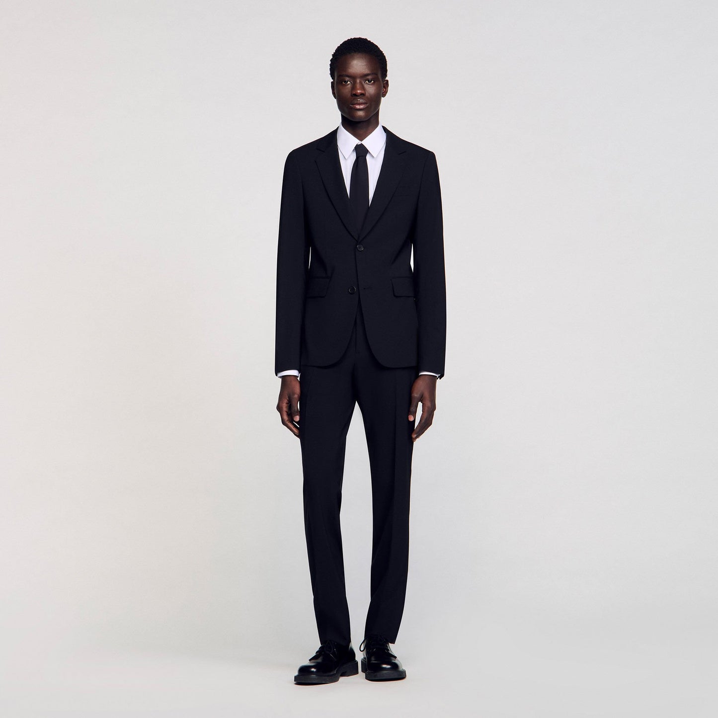 Sandro Virgin wool suit jacket Black