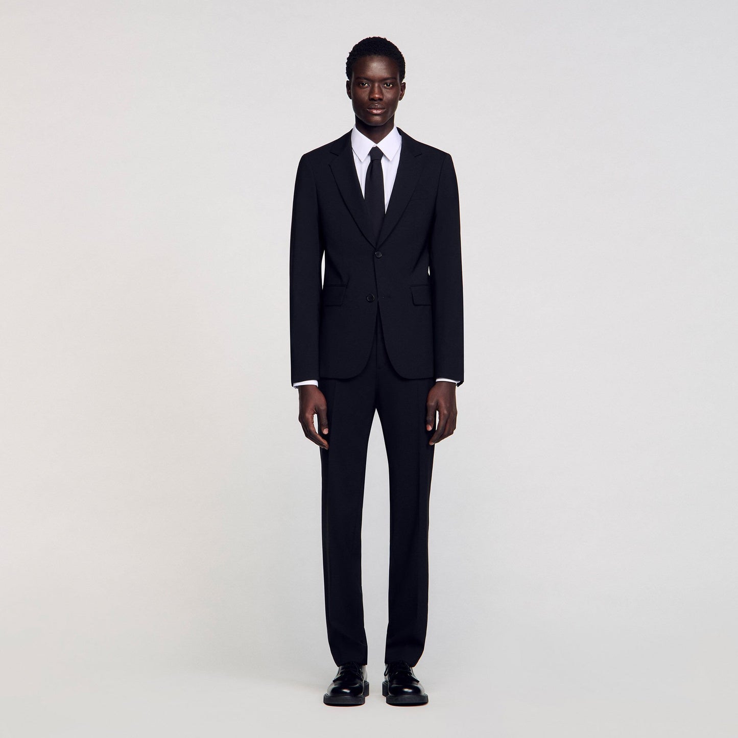 Sandro Virgin wool suit jacket Black