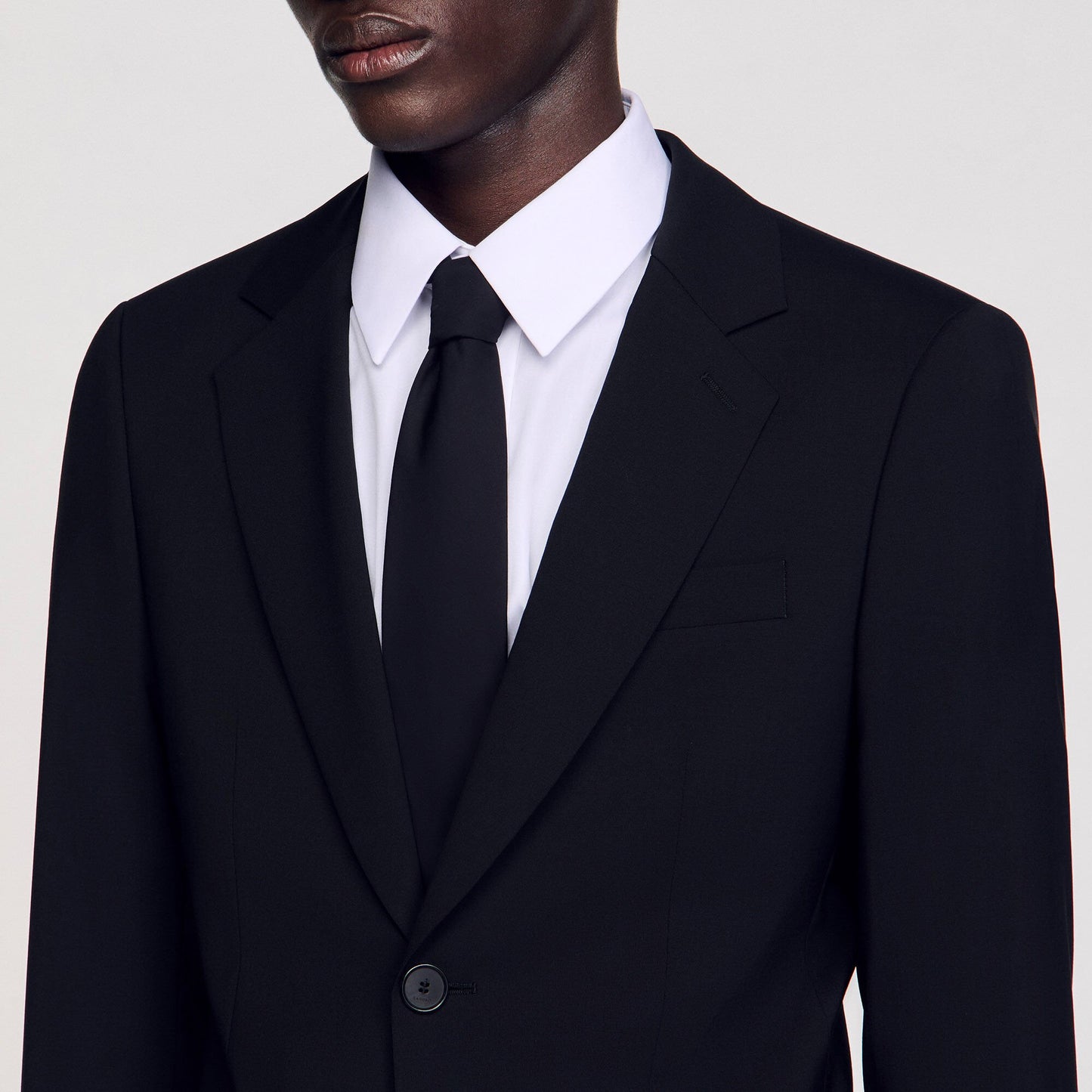 Sandro Virgin wool suit jacket Black