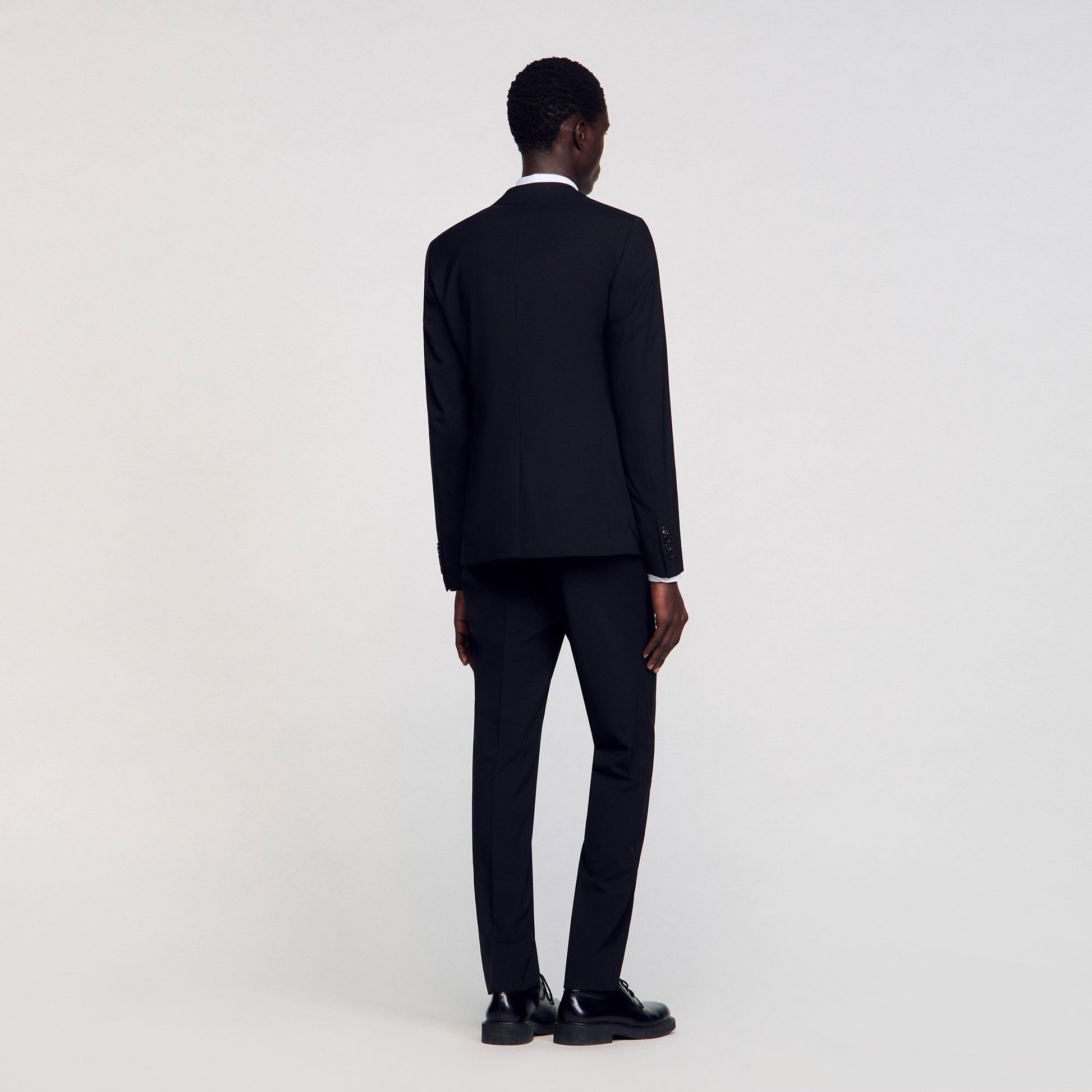 Sandro Virgin wool suit jacket Black