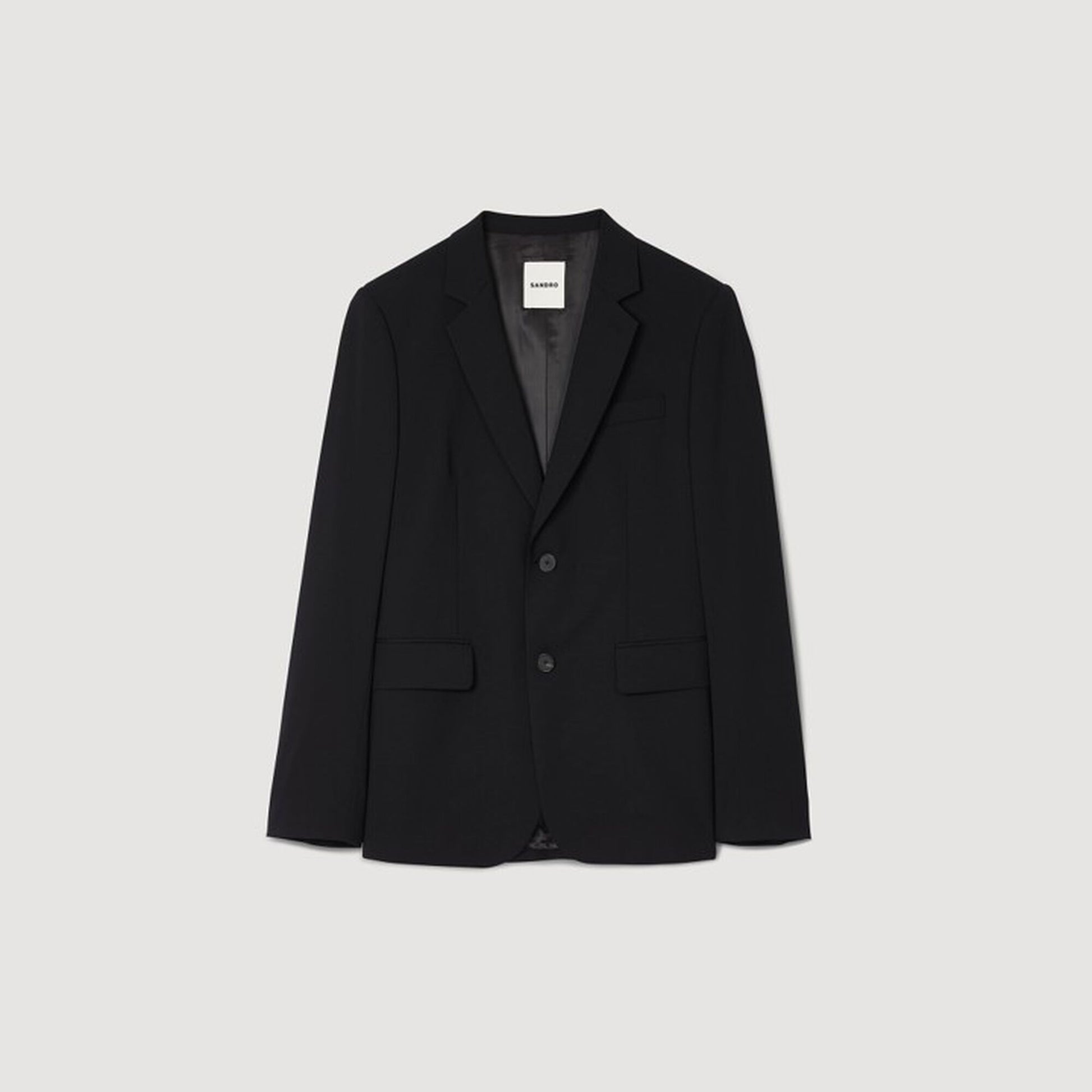 Sandro Virgin wool suit jacket Black