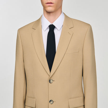 Sandro Wool suit jacket Beige
