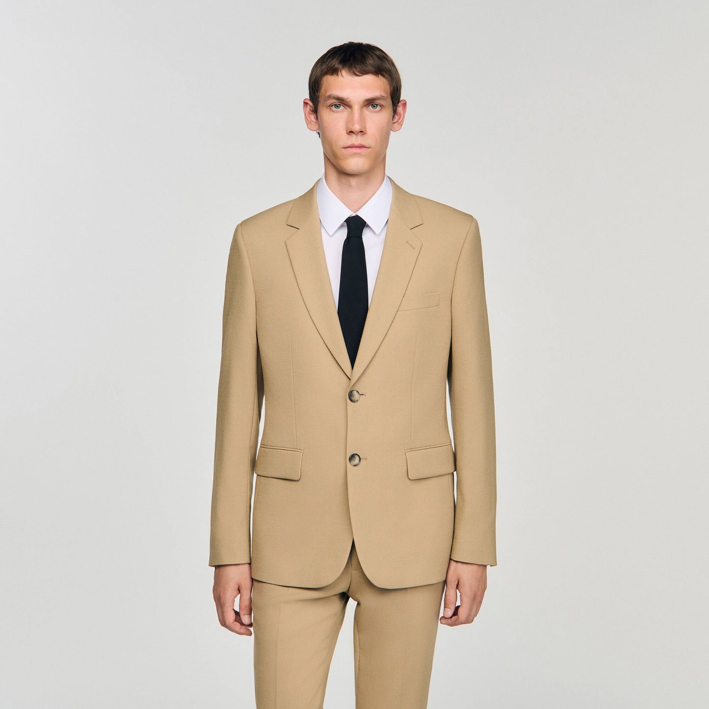 Sandro Wool suit jacket Beige