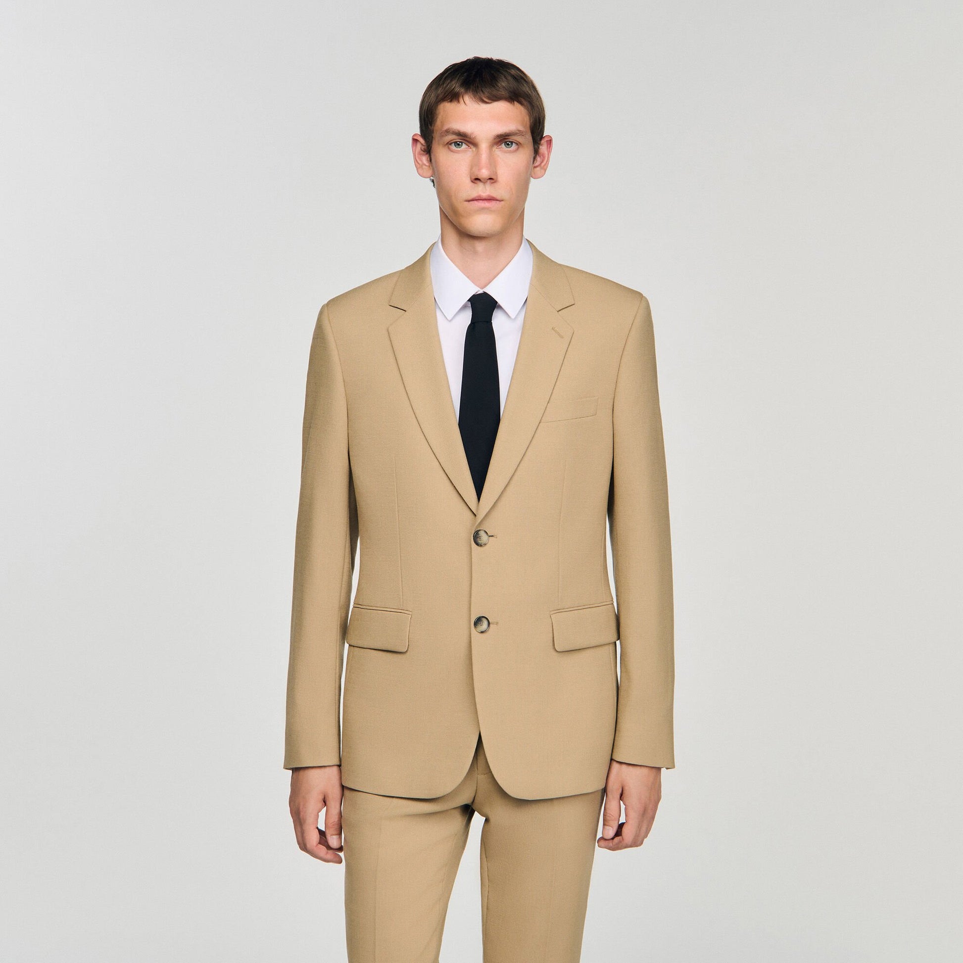 Sandro Wool suit jacket Beige