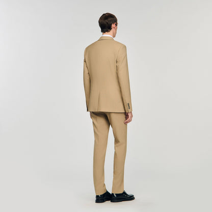 Sandro Wool suit jacket Beige