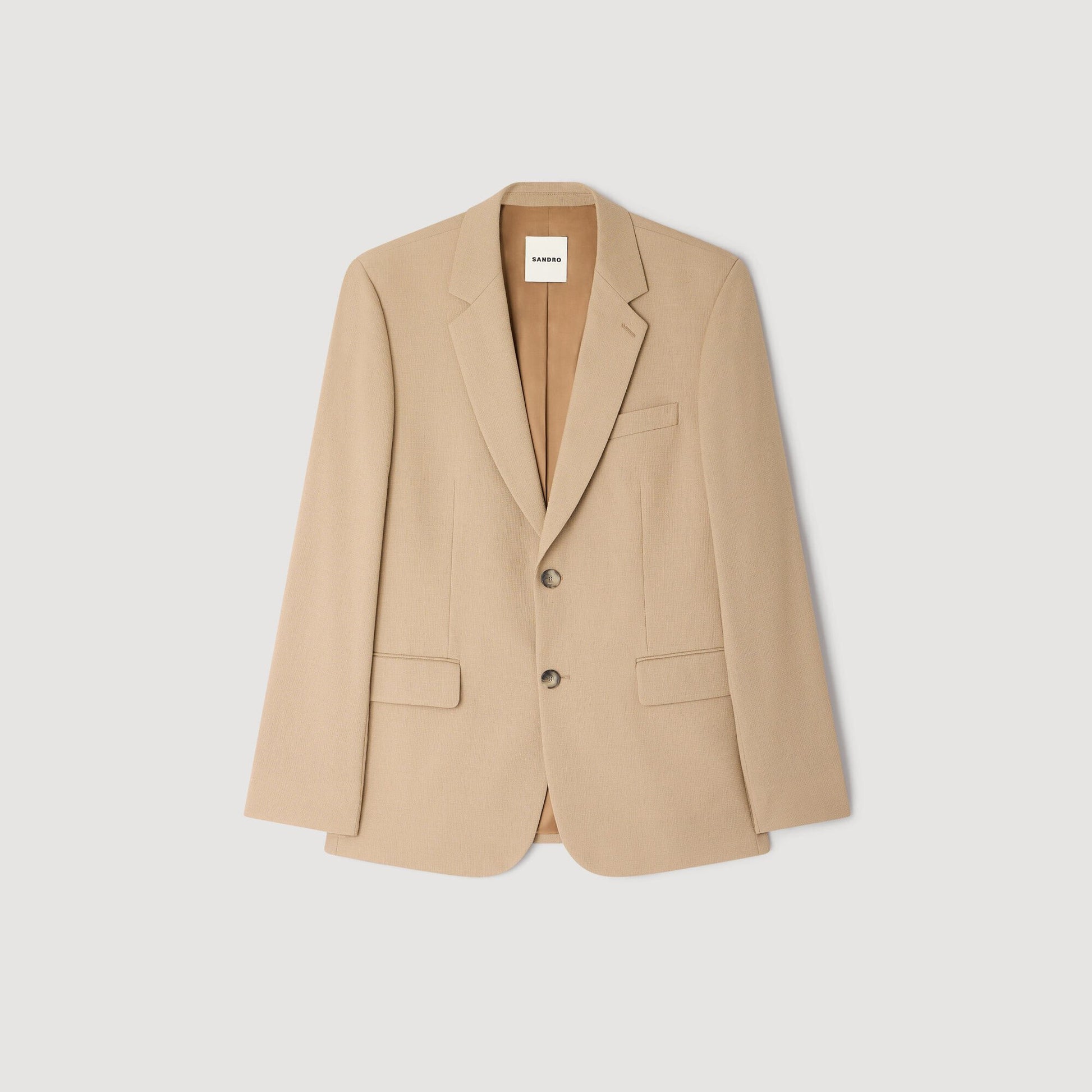 Sandro Wool suit jacket Beige