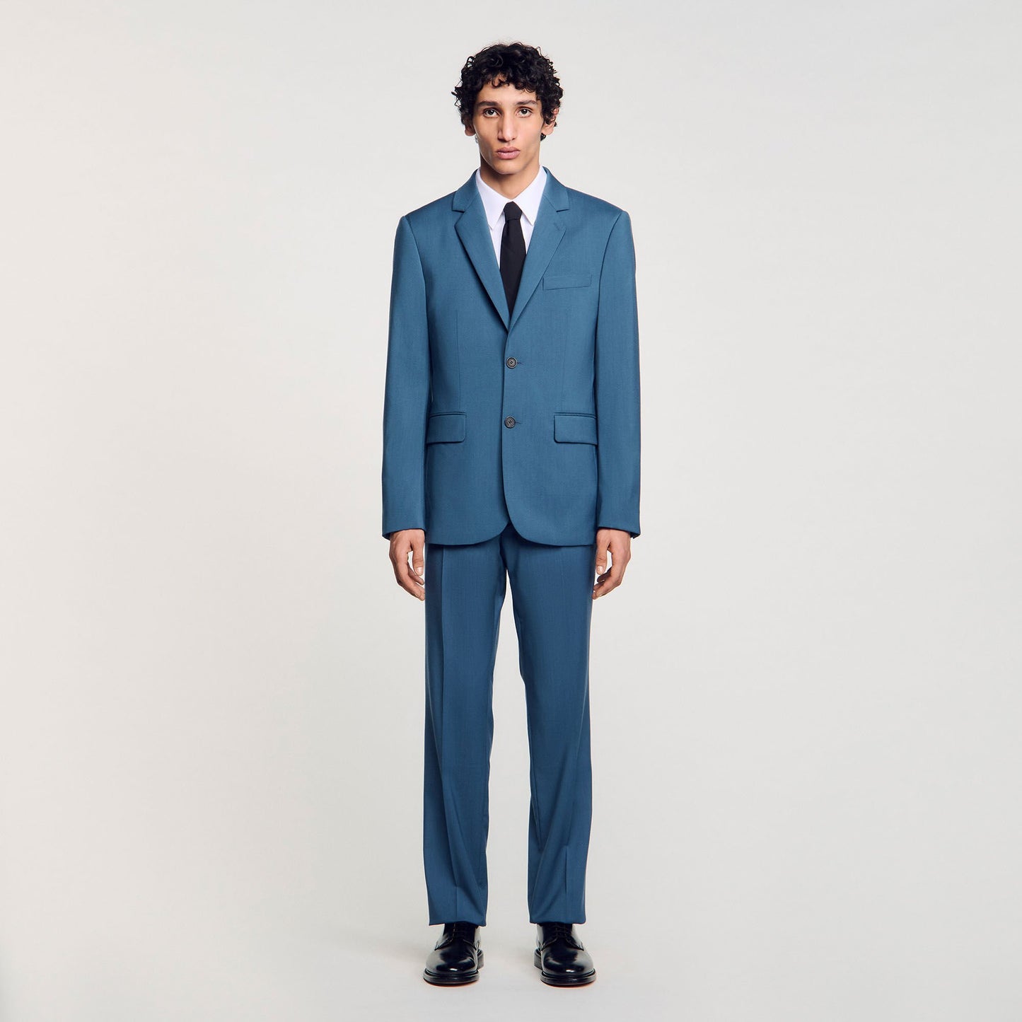 Sandro Wool suit jacket Thunderstorm Blue
