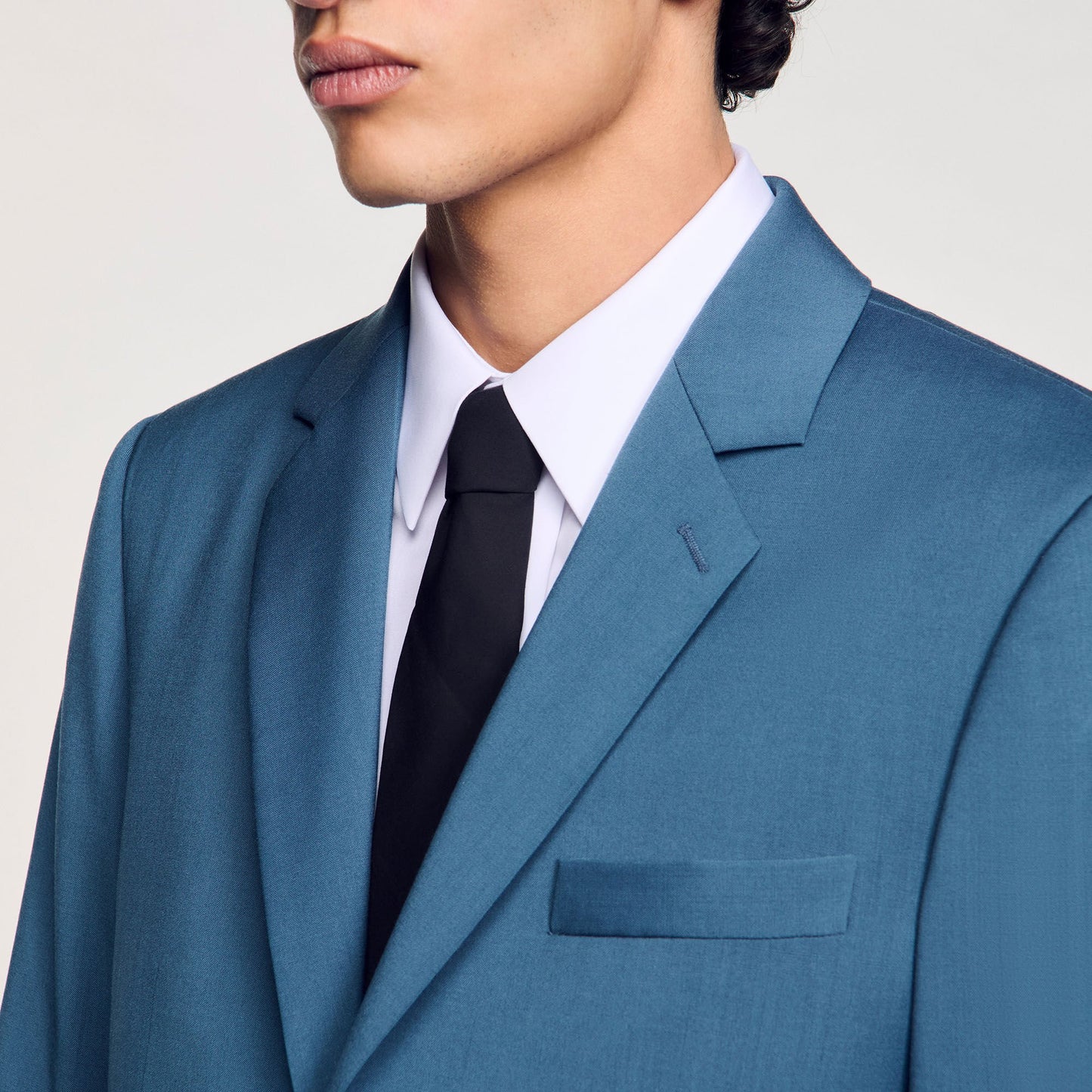 Sandro Wool suit jacket Thunderstorm Blue