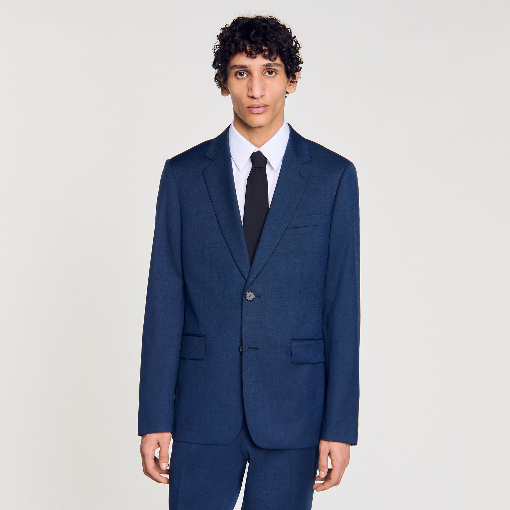 Sandro Wool suit jacket Royal Blue