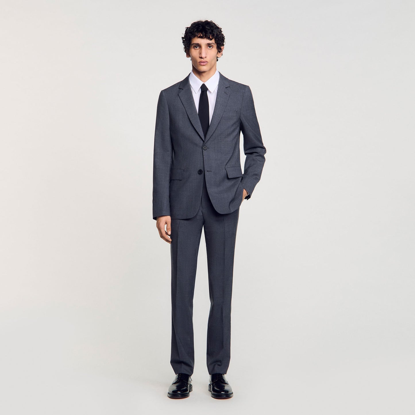Sandro Wool suit jacket Mocked Grey