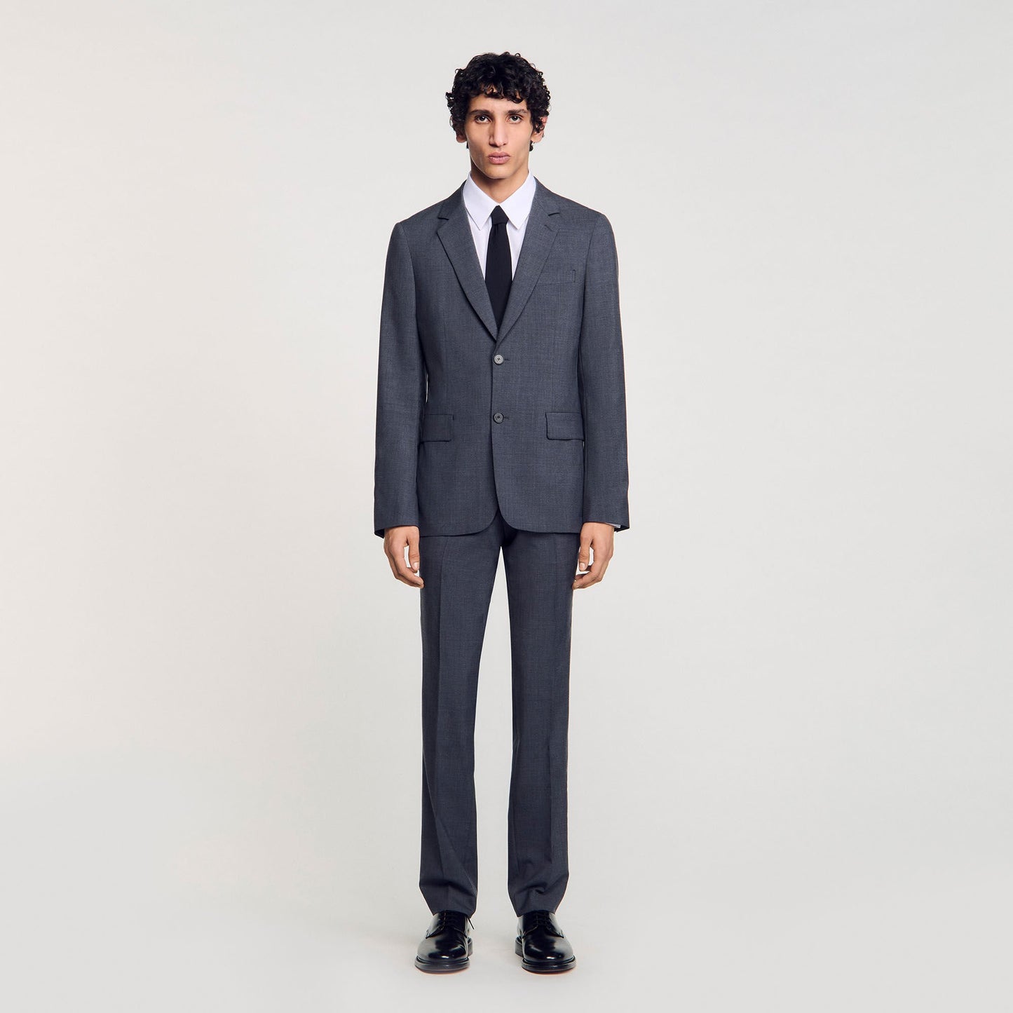 Sandro Wool suit jacket Mocked Grey