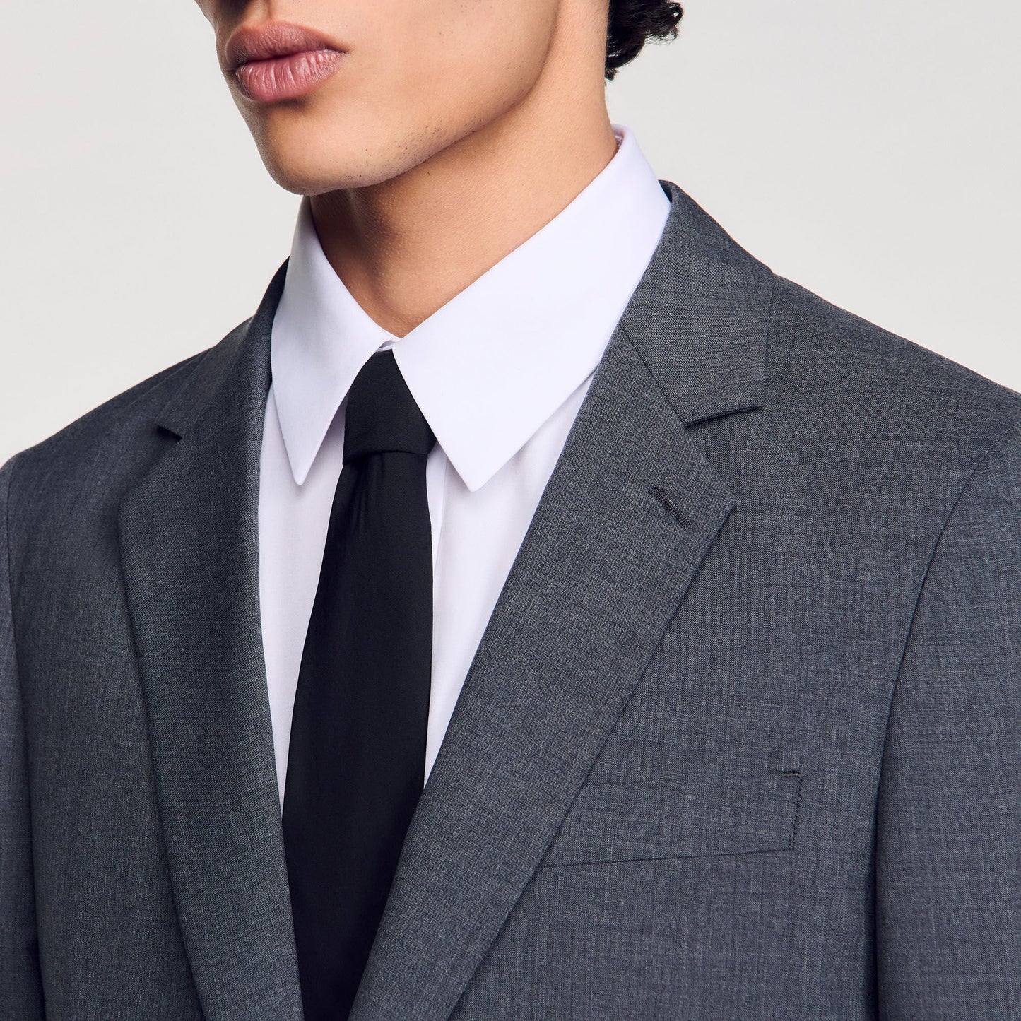 Sandro Wool suit jacket Mocked Grey