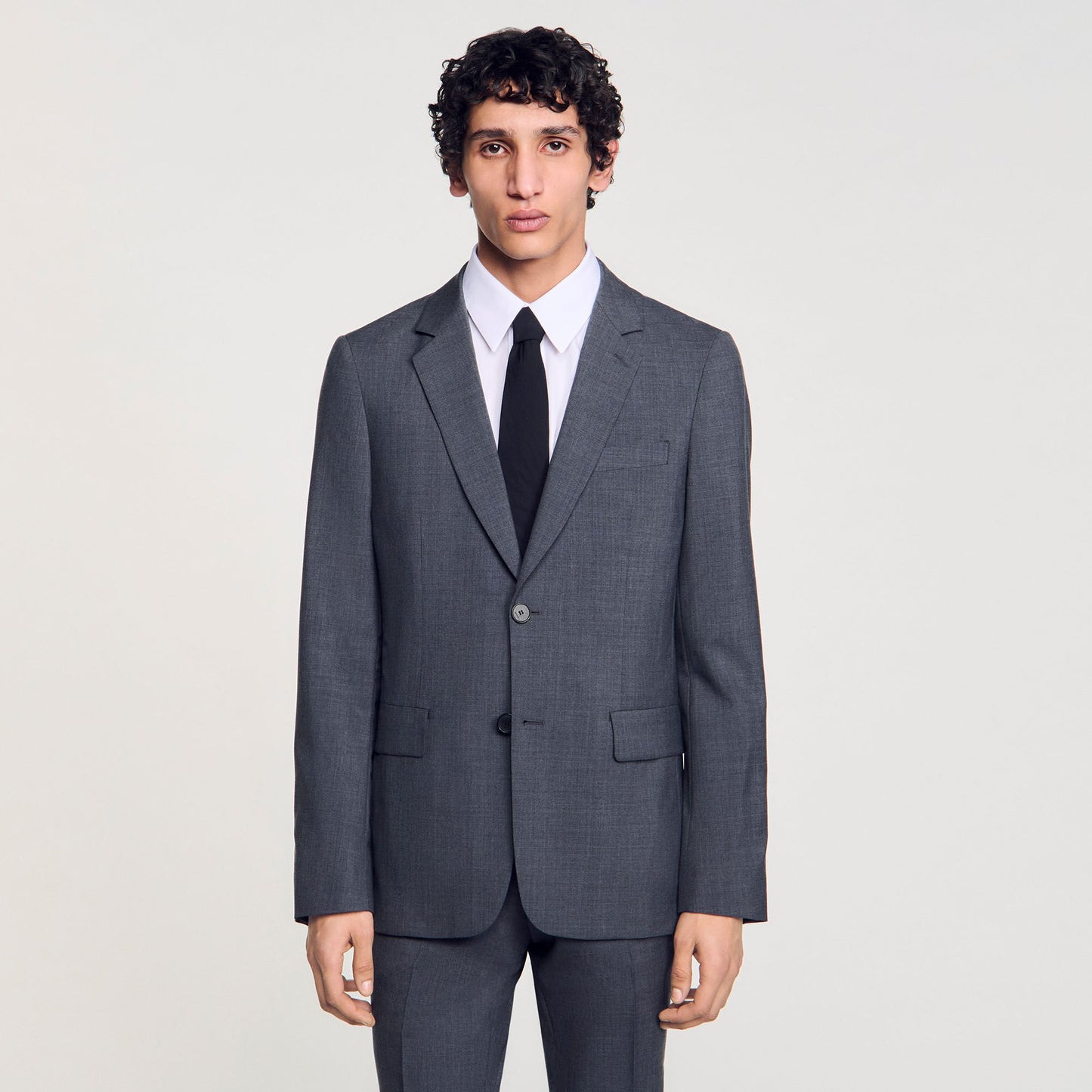 Sandro Wool suit jacket Mocked Grey