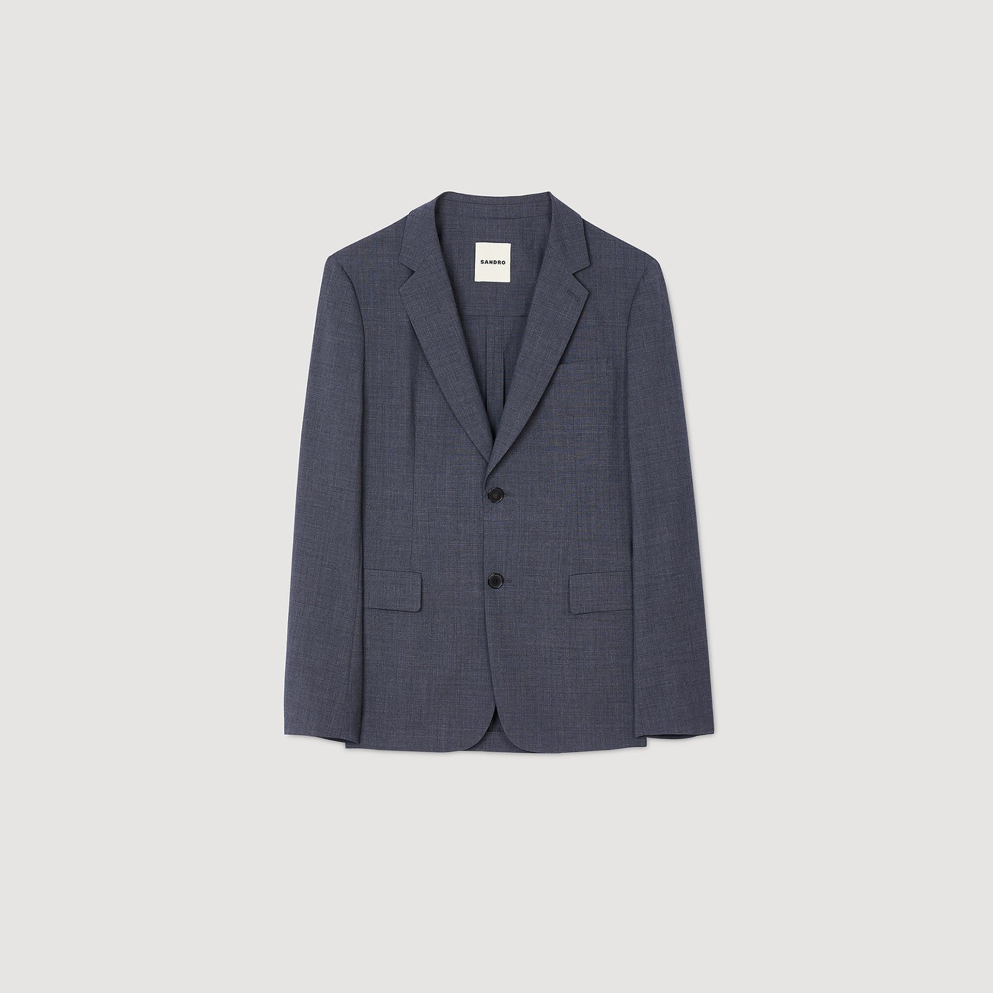 Sandro Wool suit jacket Mocked Grey