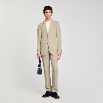 Sandro Suit jacket Light Kaki.