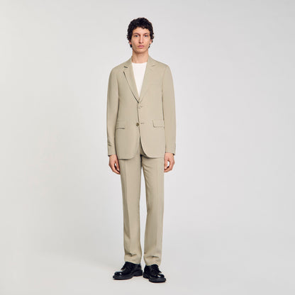 Sandro Suit jacket Light Kaki.