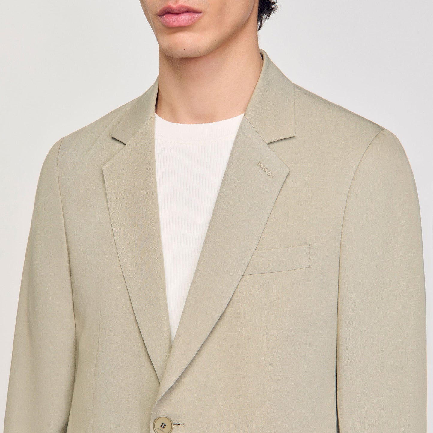 Sandro Suit jacket Light Kaki.