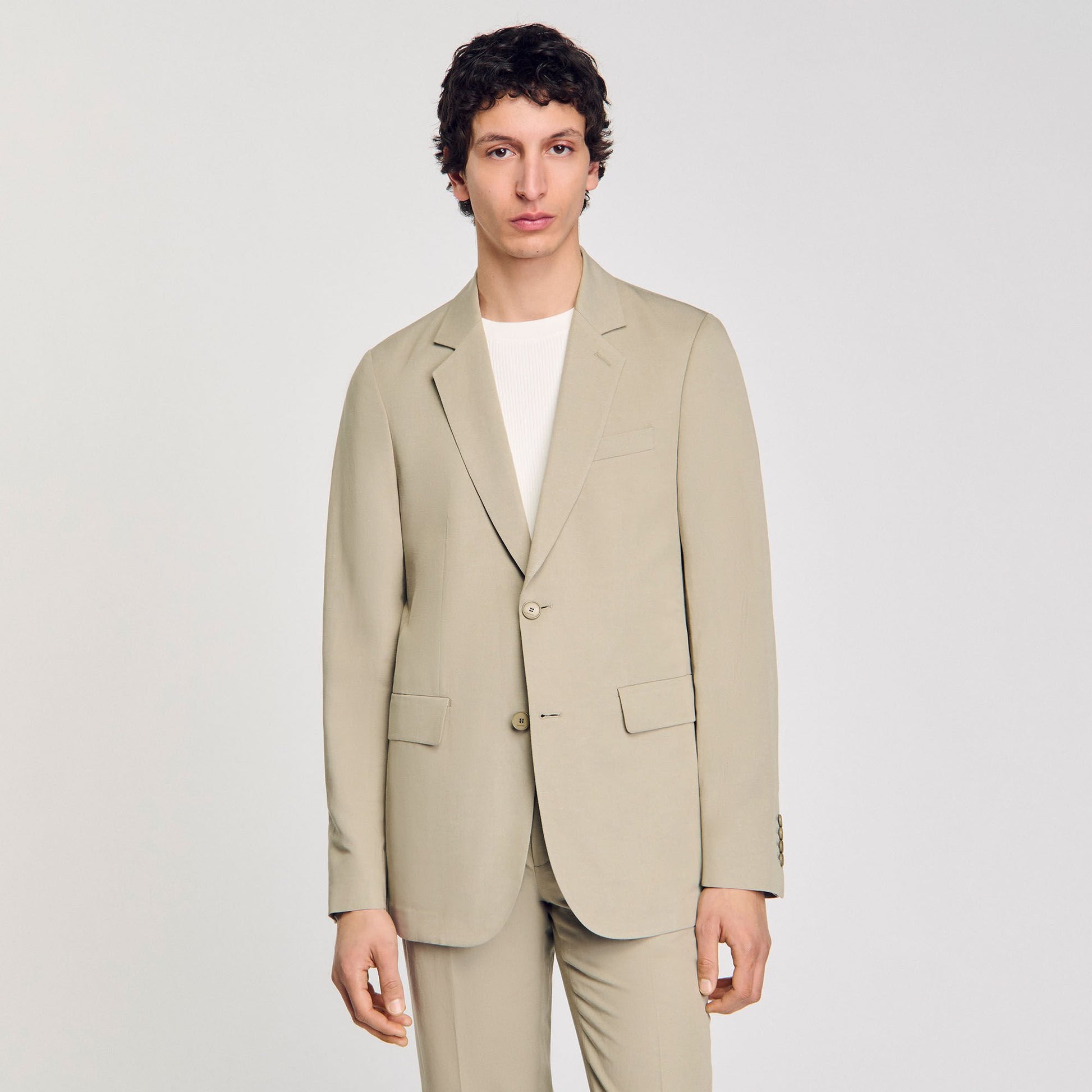 Sandro Suit jacket Light Kaki.