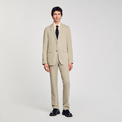 Sandro Suit jacket Light Kaki.