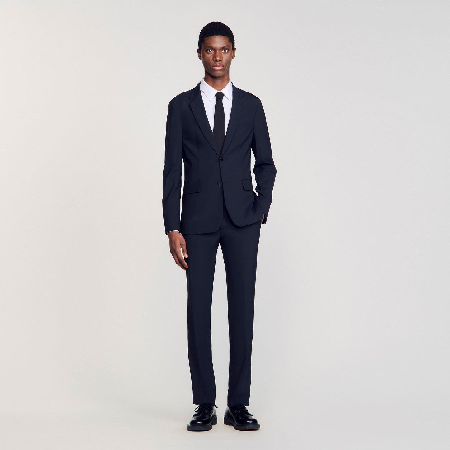 Sandro Wool suit jacket Navy Blue