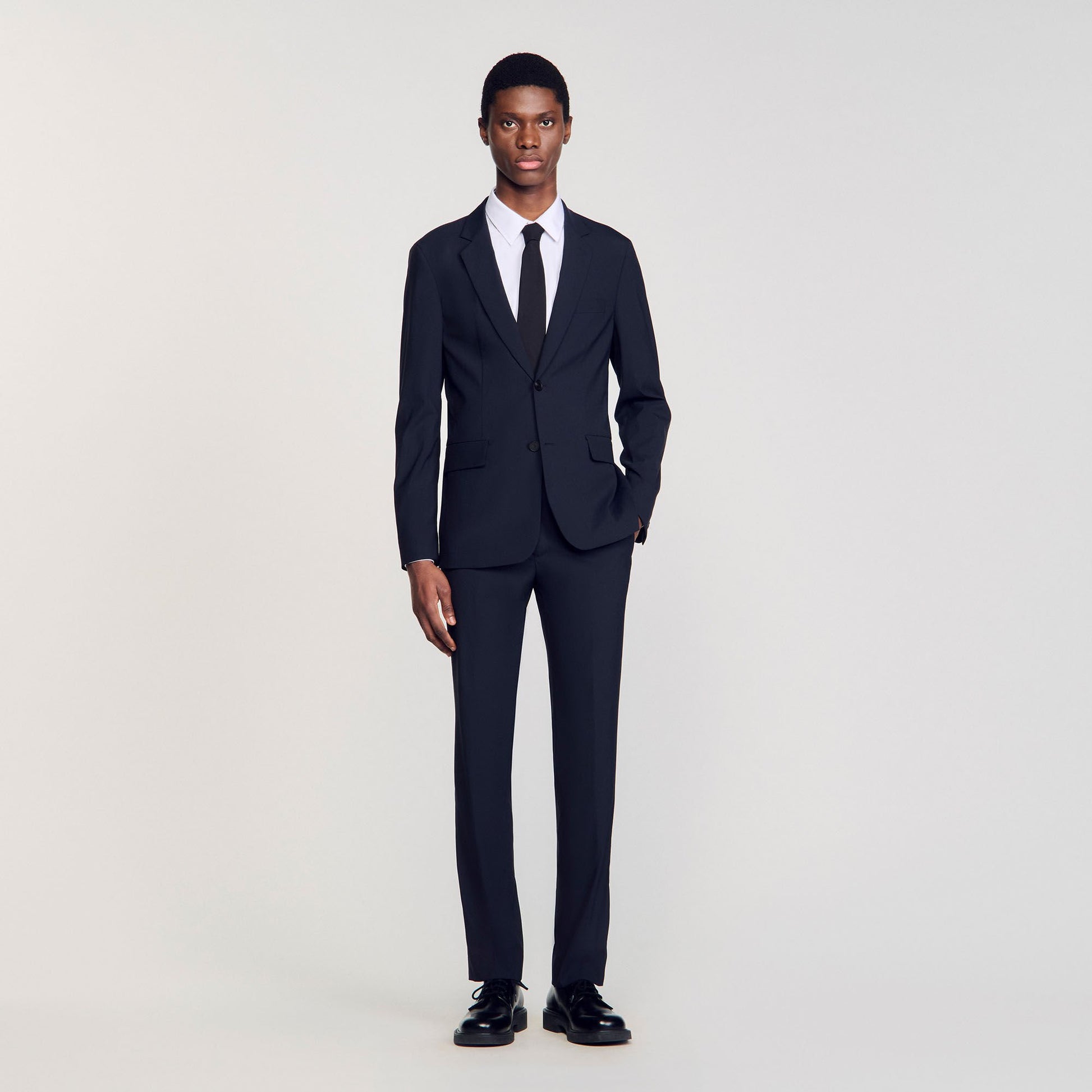 Sandro Wool suit jacket Navy Blue