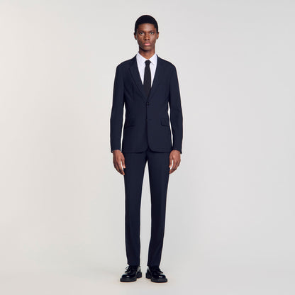 Sandro Wool suit jacket Navy Blue