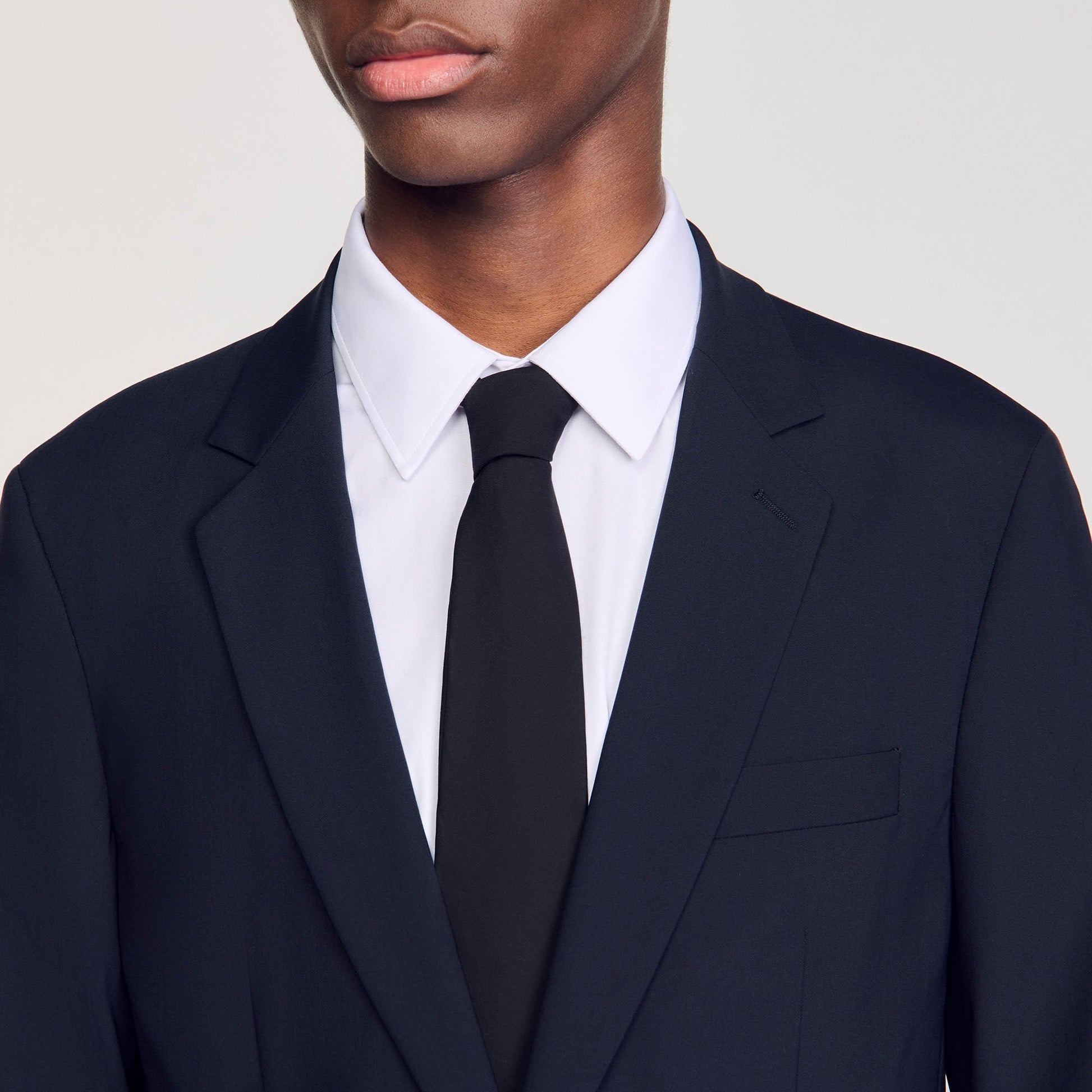 Sandro Wool suit jacket Navy Blue