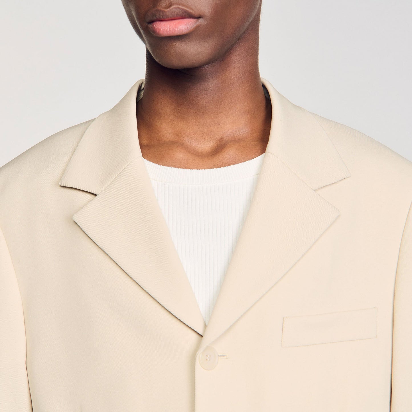 Sandro Oversized wool suit jacket Oats