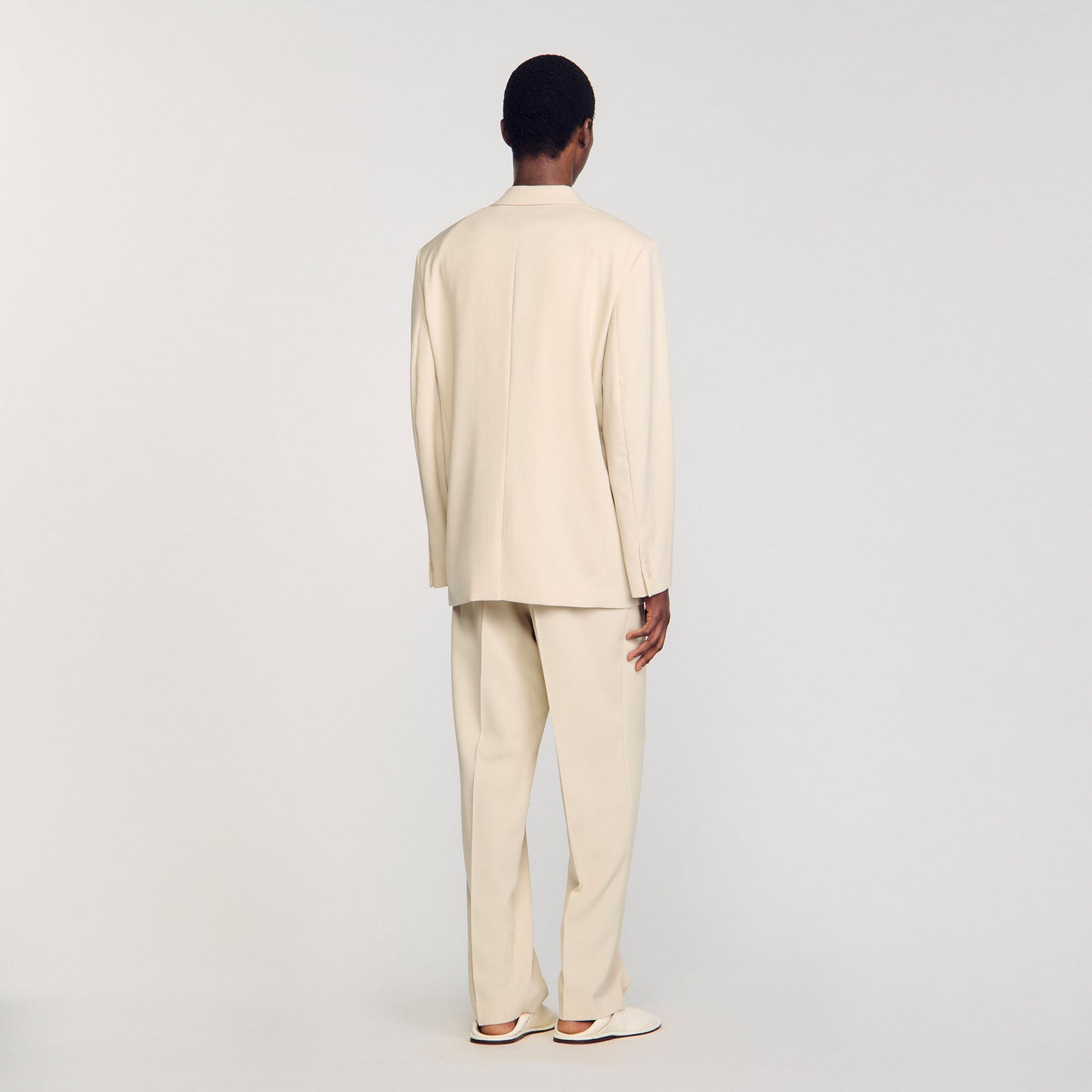 Sandro Oversized wool suit jacket Oats
