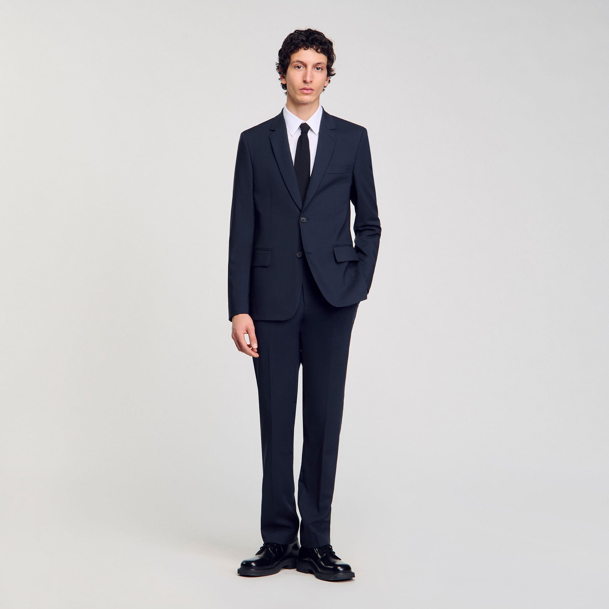 Sandro Wool suit jacket Midnight Blue