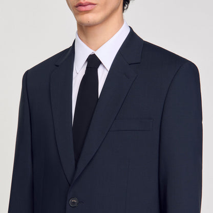 Sandro Wool suit jacket Midnight Blue