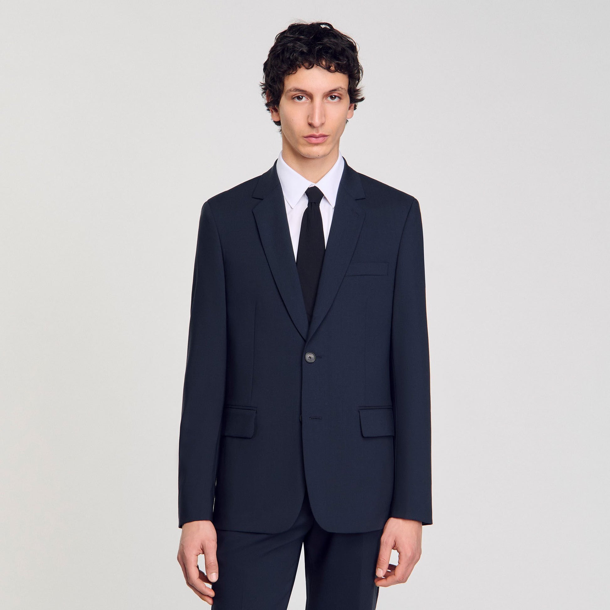Sandro Wool suit jacket Midnight Blue